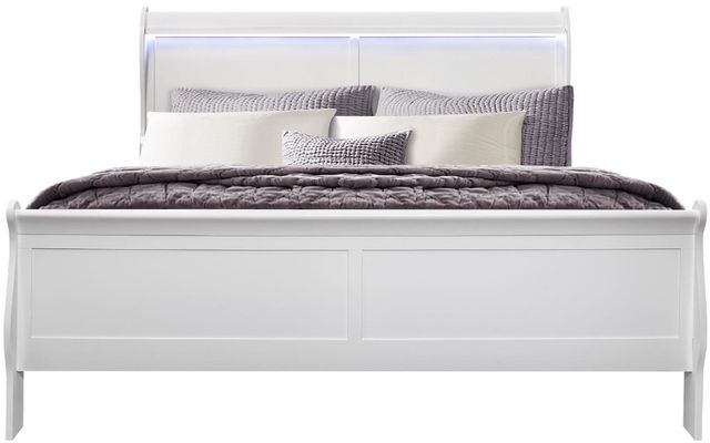 Global Furniture USA Charlie 5-Piece White King Bedroom Set-2