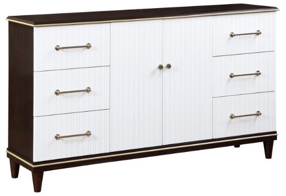 Homelegance® Niles Cherry/White Dresser-0
