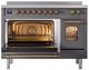 Ilve® Nostalgie II Series 48" Matte Graphite Pro Style Induction Range-1