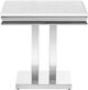 Coaster® Kerwin Marble White End Table with Chrome Base-2