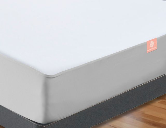 DreamFit® DreamComfort™ White Split Head King Mattress Protector-3