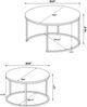 Coaster® Lainey 2-Piece Mango Nesting Coffee Table-2
