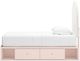 Signature Design by Ashley® Wistenpine Blush Twin Upholstered Storage Panel Bed-3