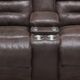 Franklin™ Legacy Ford Chocolate Power Reclining Loveseat with Console-2