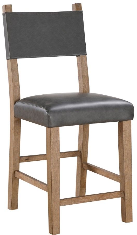 Steve Silver Co. Aubrey Driftwood/Gray Counter Stool-0