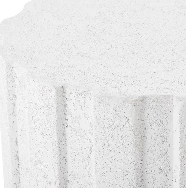 Uttermost® Jane White Concrete Indoor-Outdoor Accent Table-4