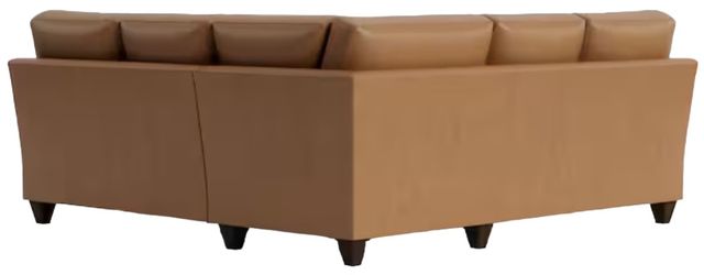 Bassett® Furniture Customizable Benchmade Premier 2-Piece Leather Track Arm L-Shaped Sectional-2