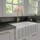 ZLINE Autograph Edition Polished Gold Gemini Pull Down Single Handle Kitchen Faucet-1