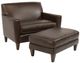 Flexsteel® Digby Dark Brown Cocktail Ottoman-3