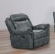 Furniture of America® Agata Dark Gray Glider Recliner-1