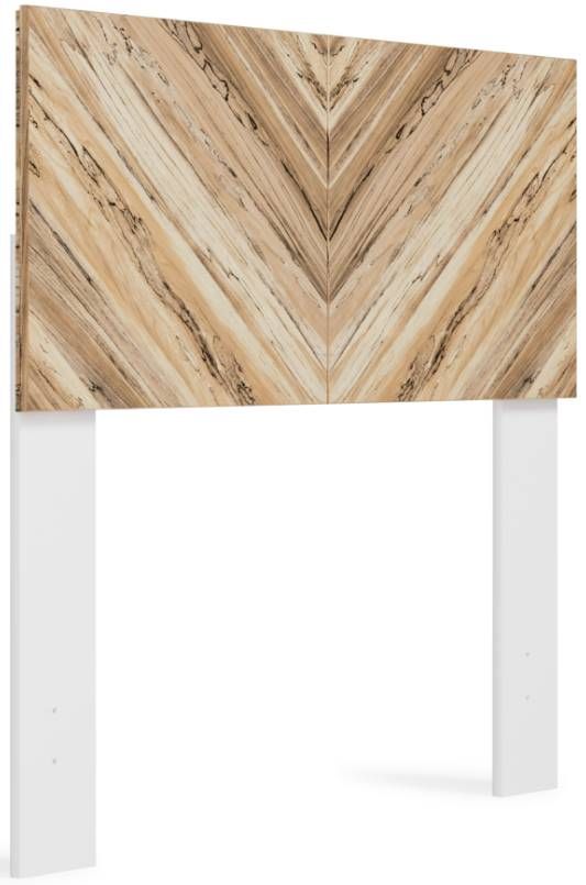 Signature Design by Ashley® Piperton 4-Piece Two-Tone Brown/White Twin Panel Headboard Bedroom Set-1