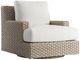 Bernhardt Trieste Bernhardt Exteriors Pampas/White Fabric/Woven Outdoor Swivel Chair-0