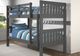 Donco Kids Austin Dark Gray Youth Twin/Twin Mission Bunkbed-1