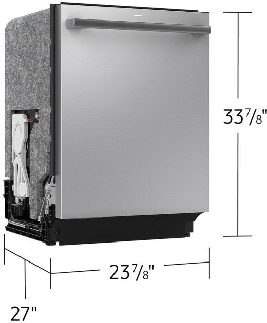 Samsung Bespoke AI 24" Fingerprint Resistant Stainless Steel Top Control Built-In Smart Dishwasher-3