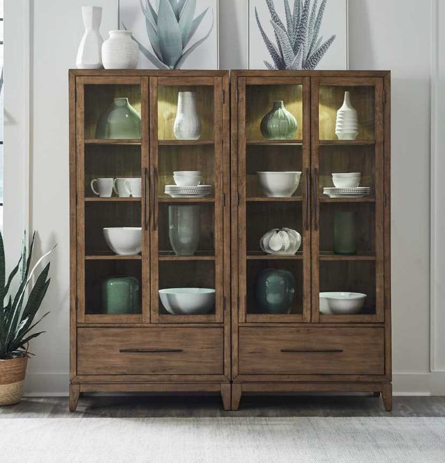 Liberty Furniture Shaker Lakes 2-Piece Harvest Brown Bunching Cabinet Set-1
