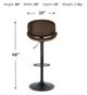 Signature Design by Ashley® Bellatier Black/Brown Adjustable Height Bar Stool-2