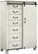 Magnussen Home® Chesters Mill Alabaster/Aged Iron Door Chest-0