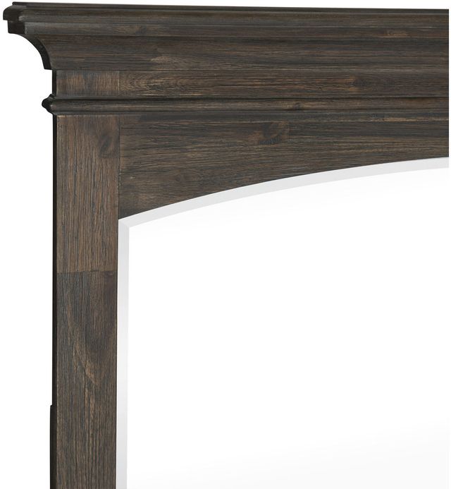 Mazin Furniture Motsinger Wire-Brushed Rustic Brown Mirror-2