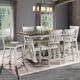 Intercon Drake French Oak Counter Table with Rustic Gray Base-1