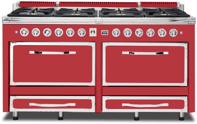 Viking® Tuscany 66" San Marzano Red Dual Fuel Pro-Style Dual Fuel Natural Gas Range-0