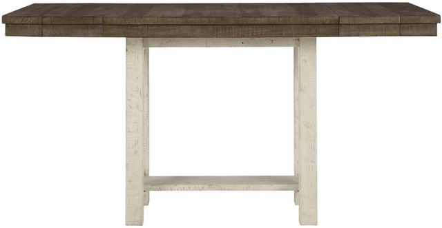 Benchcraft® Brewgan 9-Piece Antique White/Dark Brown Dining Set-1