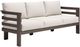 Zuo® Modern Bal Harbor Brown/White Aluminum Outdoor Sofa-0