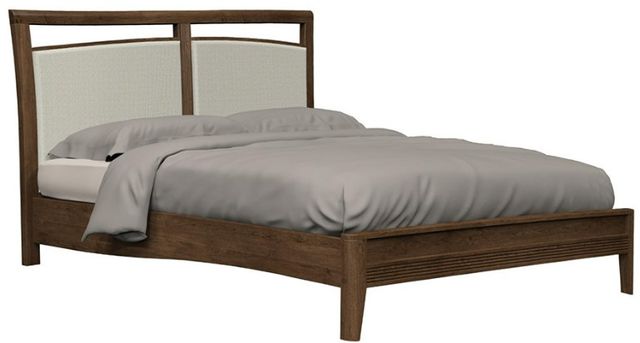 Country View Woodworking Westwood Bedroom Brown Maple Straight  Wood and Upholstered Queen Bed-0