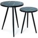 Signature Design by Ashley® Clairbelle 2-Piece Teal Accent Table Set with Black Tapper Legs-0
