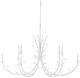 Currey & Company Gesso White Twiggy Oval Chandelier-0