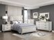 Homelegance® Audra Gold/White Eastern King Panel Bed-1