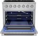 Hauslane HausPro 36" Stainless Steel Pro-Style Dual Fuel Range with Stainless Steel Knobs-2
