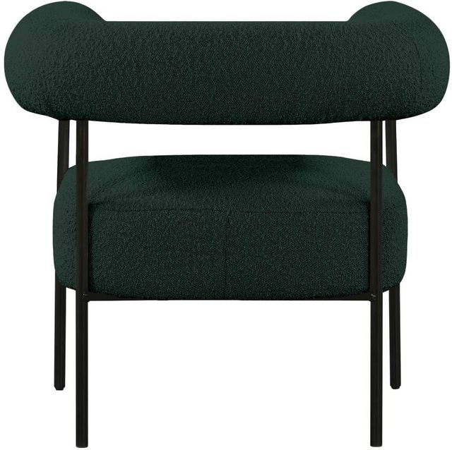 Meridian Furniture Blake Green/Black Boucle Fabric Accent Chair-3