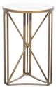 Fairfield® Libby Langdon Rogers White Chairside Table with Champagne Base-2