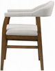 ACME Furniture Darcy 2-Piece Gray/Dark Walnut Upholstered Dining Side Chair Set-4