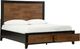 Benchcraft® Kraeburn Black/Brown Queen Panel Storage Bed-3