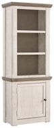 Signature Design by Ashley® Havalance 4-Piece Vintage White/Weathered Gray Entertainment Center-2