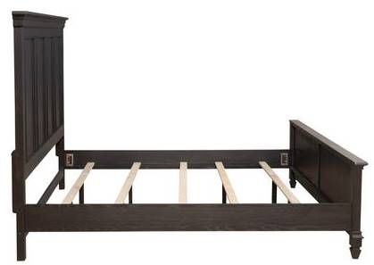 Liberty Furniture Allyson Park Wire Brushed Black Forest Panel Bed-2
