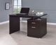 Coaster® Irving Cappuccino 2-Drawer Office Desk With Cabinet-4