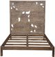 Porter International Designs Dahlia Brown Queen Panel Bed-1