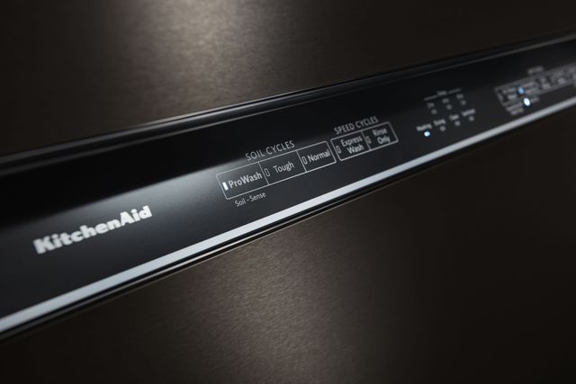 KitchenAid® 24" Black Stainless Steel with PrintShield™ Finish Built In Dishwasher-2