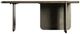 Bernhardt Melba Bernhardt Living Puma Side Table with Graphite Base-4