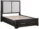 Homelegance® Gilbert Charcoal/Light Gray King Storage Platform Bed-4