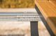 Furniture of America® Mackay Natural Teak Wood Outdoor Patio Dining Table with Gunmetal Base-5