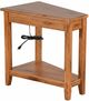 Sunny Designs™ Santa Fe Rustic Oak Chair Side Table with Power Strip-0