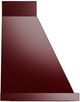 Ilve® Nostalgie II Noblesse 40" Burgundy Wall Mounted Range Hood with Chrome Trim-2