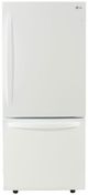 LG 22.1 Cu. Ft White Smudge Resistant Bottom Freezer Refrigerator-0