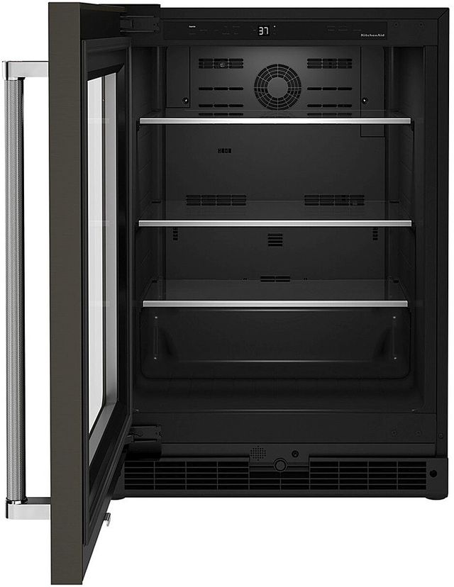 KitchenAid® 5.2 Cu. Ft. Black Stainless Steel Beverage Center-1