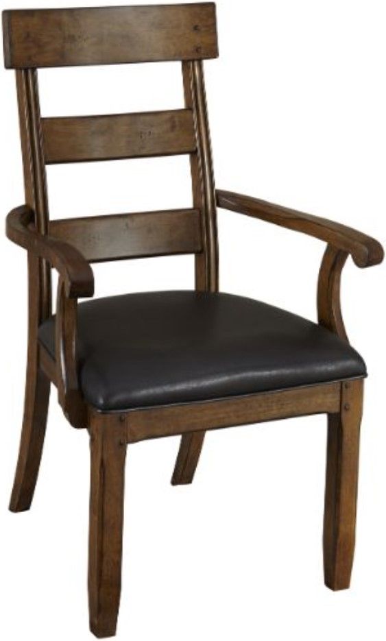 A-America® Ozark Mango Upholstered Dining Arm Chair-0