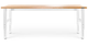 Gladiator® Brown 8' Adjustable Height Hardwood Workbench with White Metal Legs-0