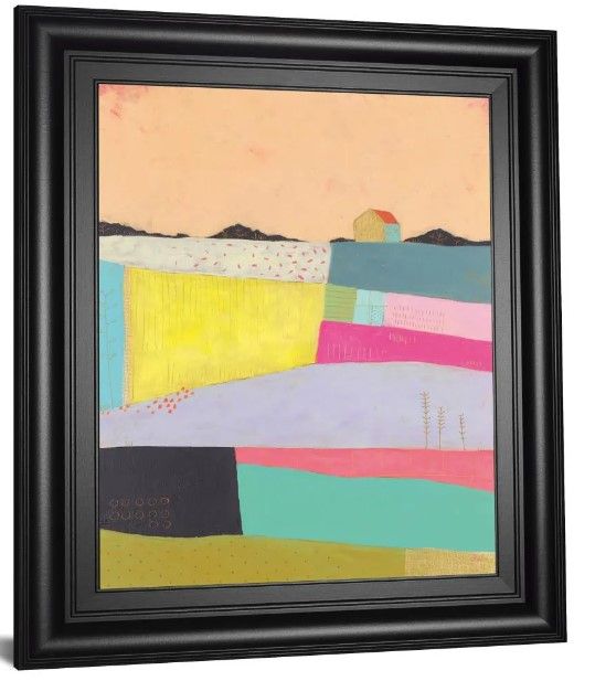Classy Art Live Colorfully Applique By Joelle Wehkamp Wall Art-0